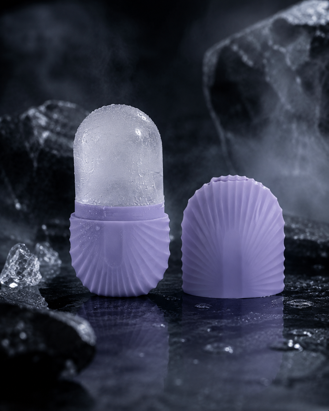 Silicone Facial Ice Roller – Reusable Cooling Face Sculpting & Depuffing Skincare Tool