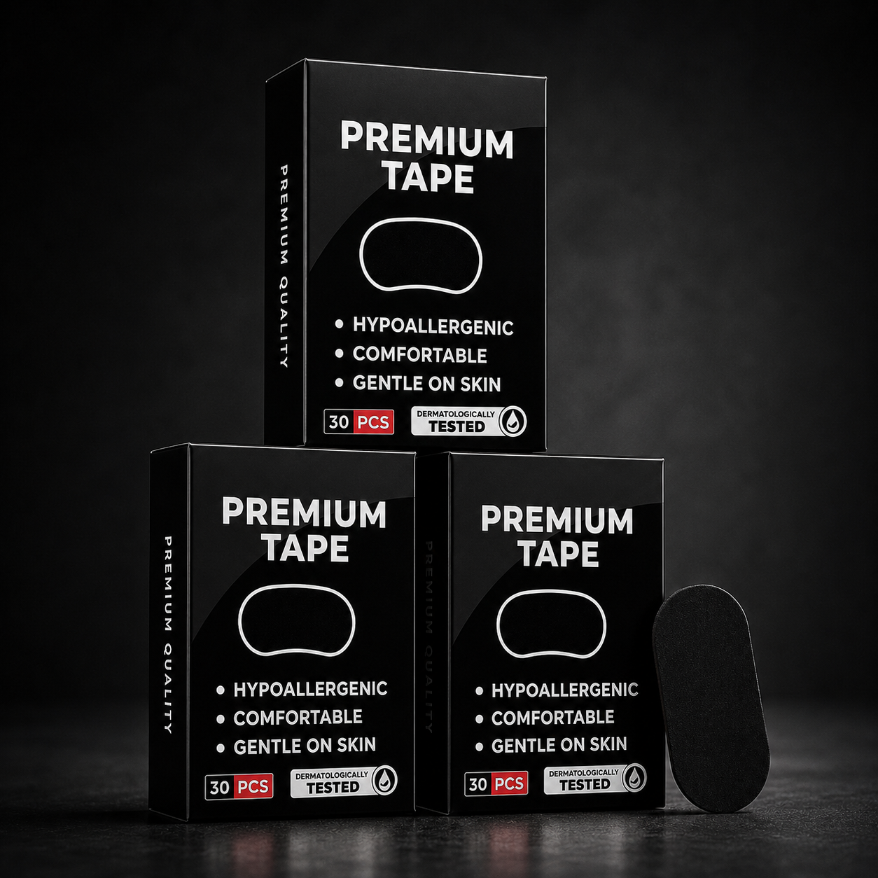 No Recessed Chin Mouth Tape- 30pc
