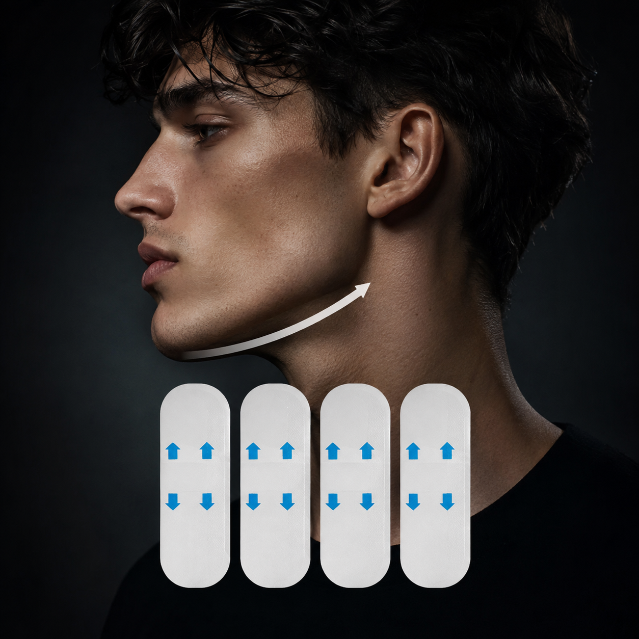 V-Line Face Lift Tape — Invisible Jawline & Chin Sculpting Stickers (4/80 Pcs)