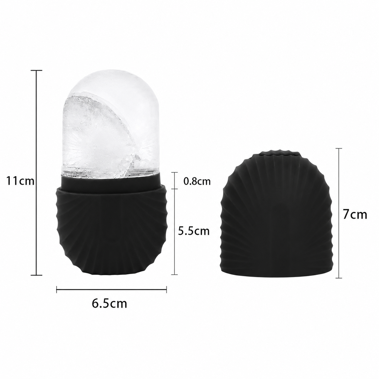 Silicone Facial Ice Roller – Reusable Cooling Face Sculpting & Depuffing Skincare Tool