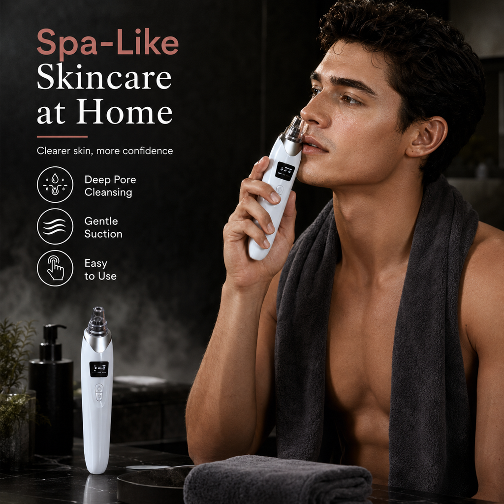 Face Detailing Pore Vacuum — Blackhead Removal, Oil Control & 3-Level Suction