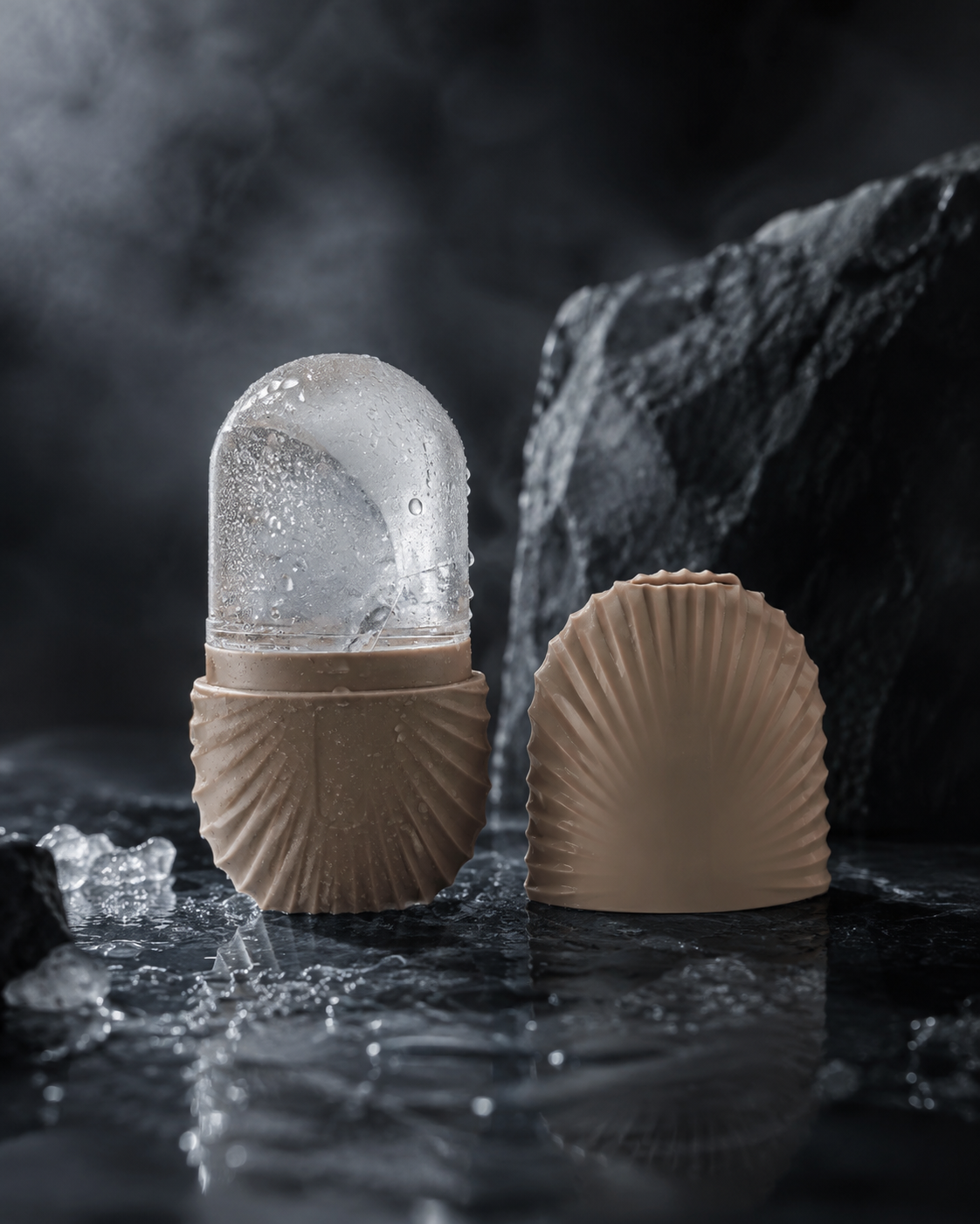 Silicone Facial Ice Roller – Reusable Cooling Face Sculpting & Depuffing Skincare Tool
