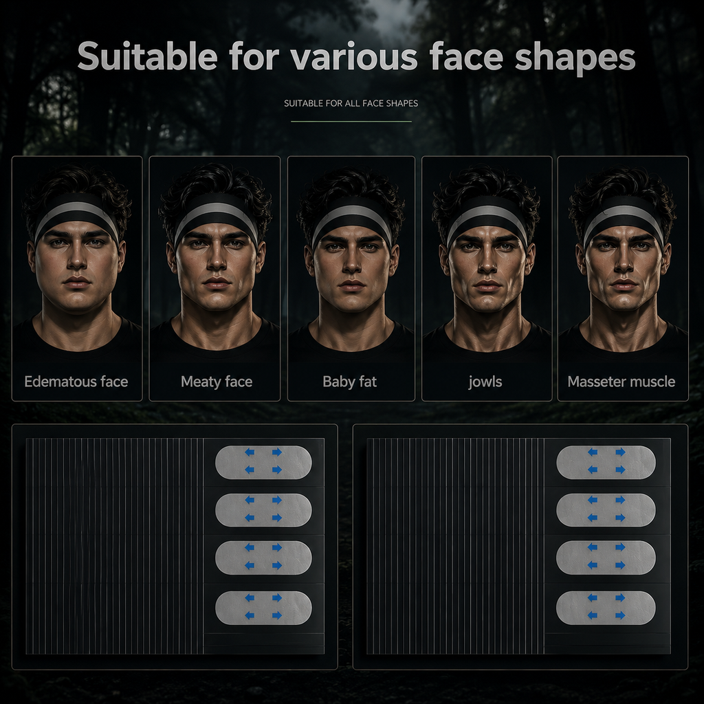 V-Line Face Lift Tape — Invisible Jawline & Chin Sculpting Stickers (4/80 Pcs)