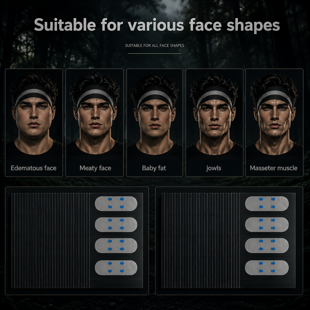 V-Line Face Lift Tape — Invisible Jawline & Chin Sculpting Stickers (4/80 Pcs)